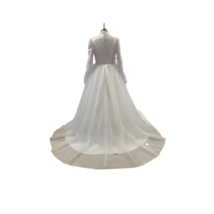 Robe de mariée élégante en mousseline
