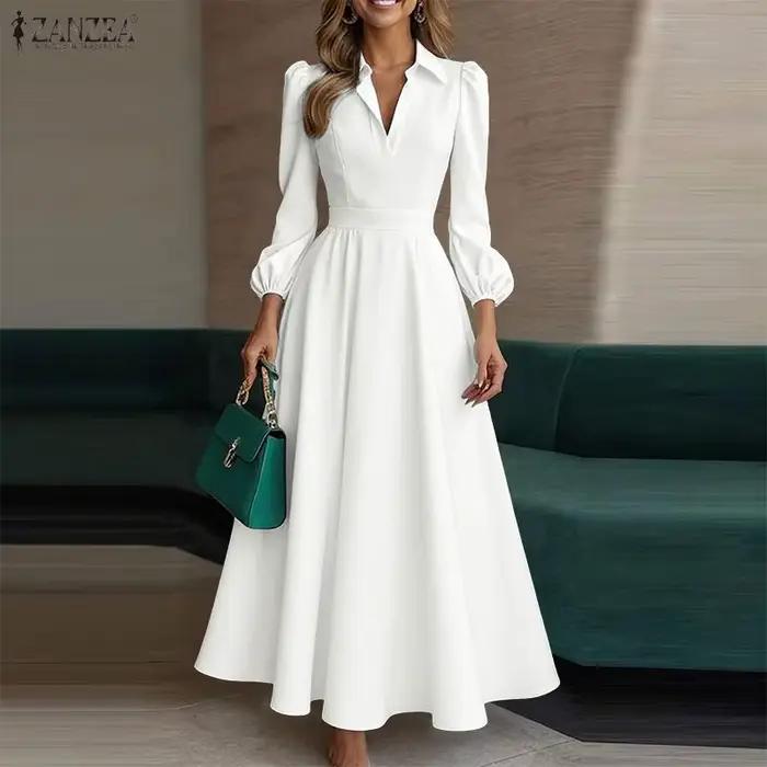 ZANZEA 2026 Robe de bureau élégante pour femme