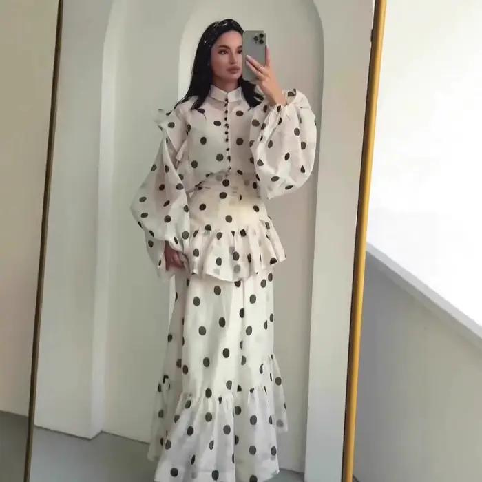 Abayas pour femmes, robes de soirée à pois