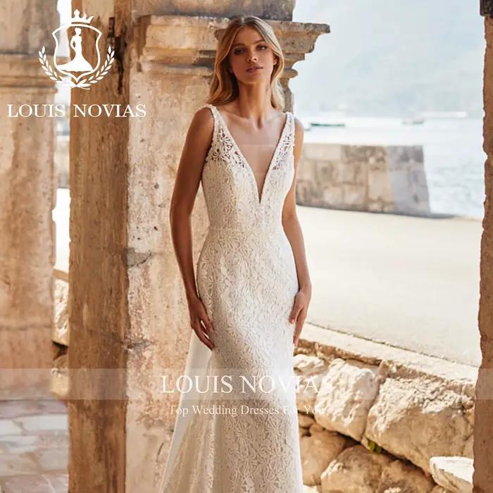 Modiis-Robe de mariée sirène avec rubans