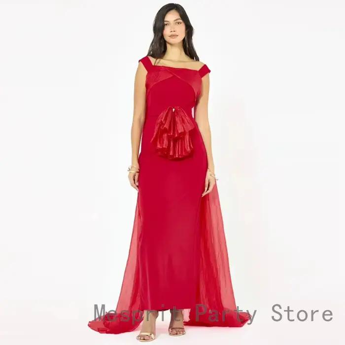 Robe de Soirée Personnalisée Drapée avec Nœud à la Taille et Cape pour Femme Occasions Spéciales Élégante et Luxeuxe Soirée Officielle Mariages Galas Célébrités