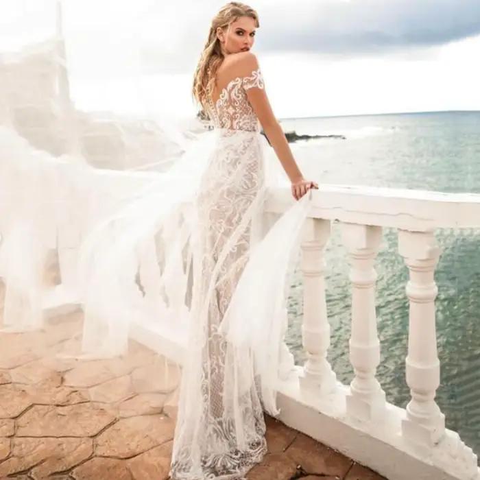 Robes de mariée sirène élégantes personnalisées 2026 pour femmes