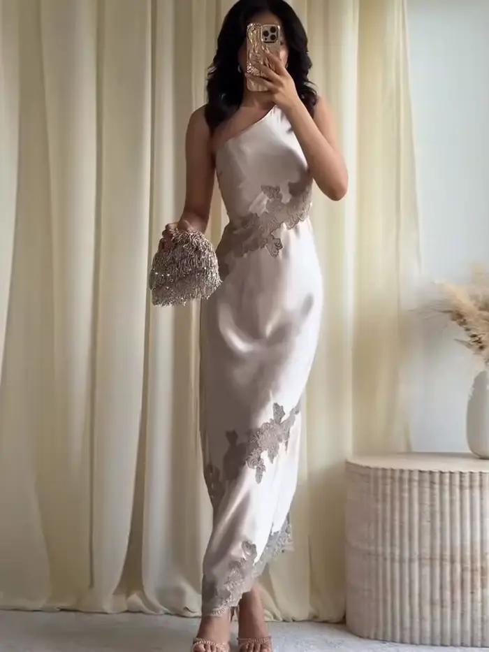 Robe longue élégante imprimée pour femme