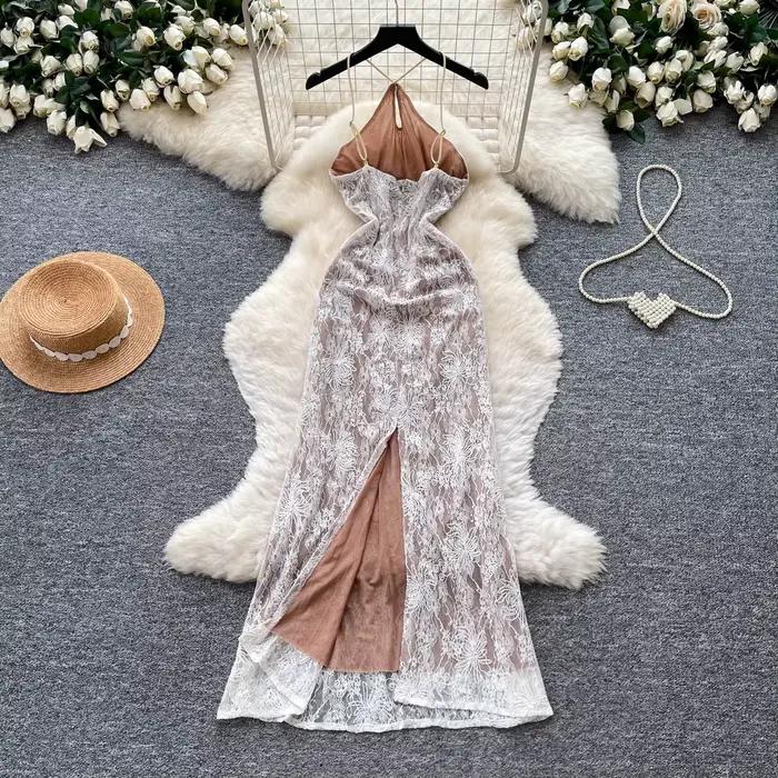 Robe longue de soirée chic et élégante pour femme