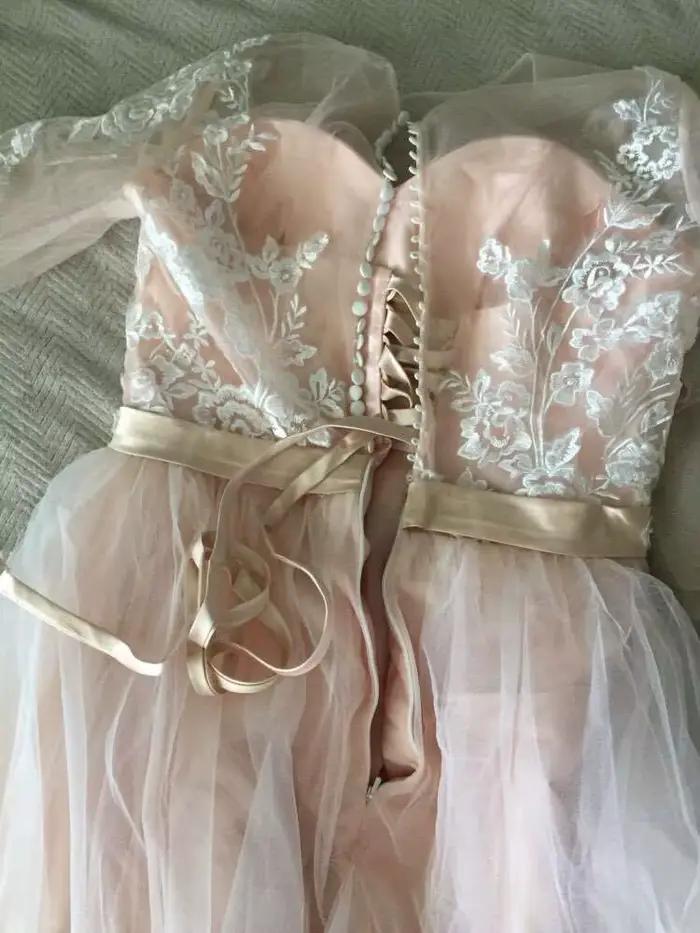 Robe de Mariée Trapèze en Dentelle