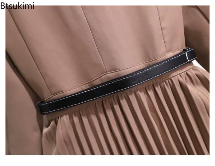 Robe élégante amincissante à manches longues pour femmes