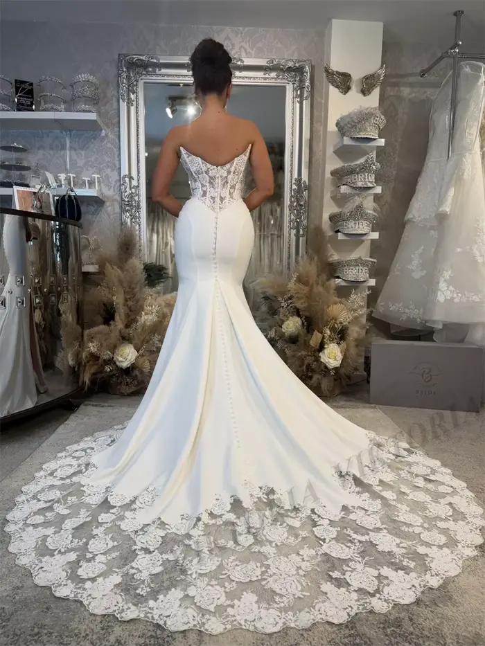 VIKTORIA – robes de mariée attrayantes à fente pour femmes