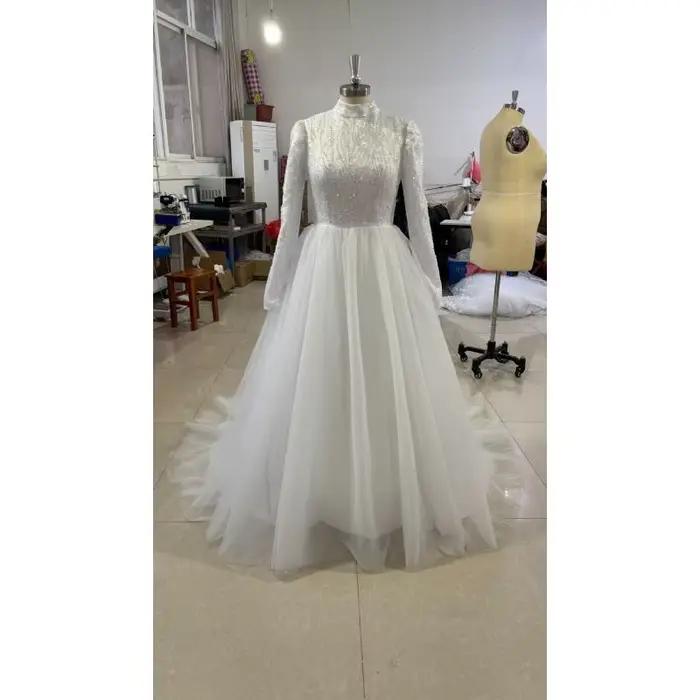 Robe de mariée élégante en mousseline