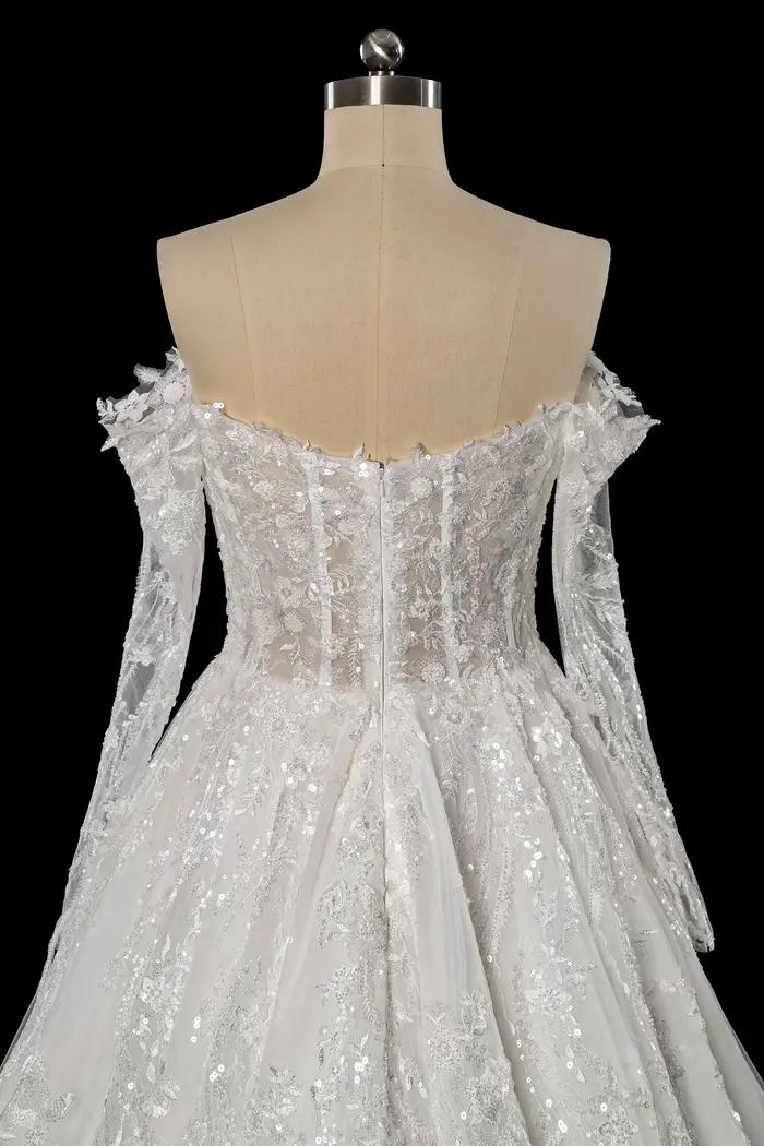 Robes de mariée florales Sheer Fairy pour femmes