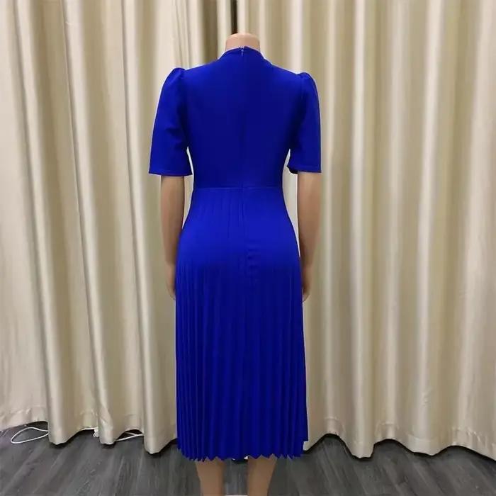 Robes de bureau élégantes plissées pour femmes