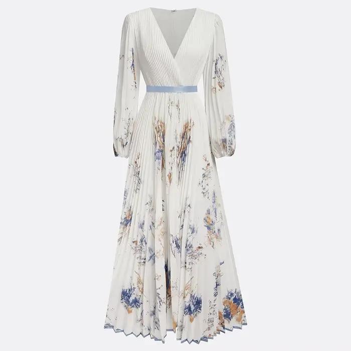 Robe Maxi élégante à manches longues pour femmes