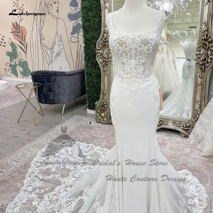 Yanshmigown-Robe de mariée sirène de luxe pour mariée