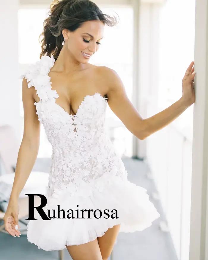 Ruhair bohême une épaule robes de mariée