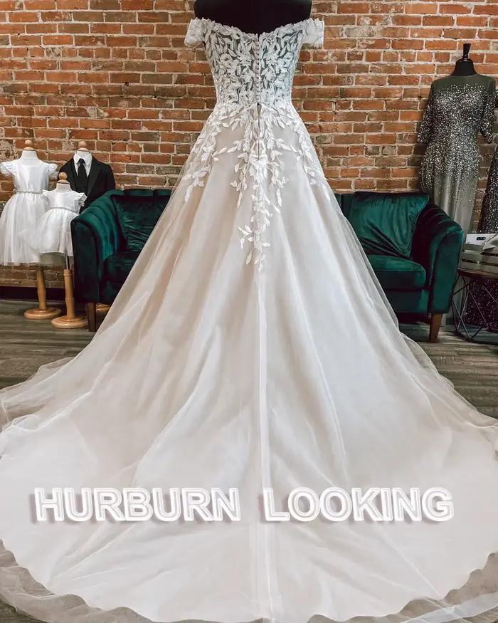 HERBURN robes De mariée délicates pour les femmes Pastrol chérie beauté à lacets Robe personnalisée