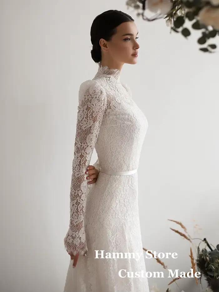 Robe de mariée sirène élégante en dentelle pour femme