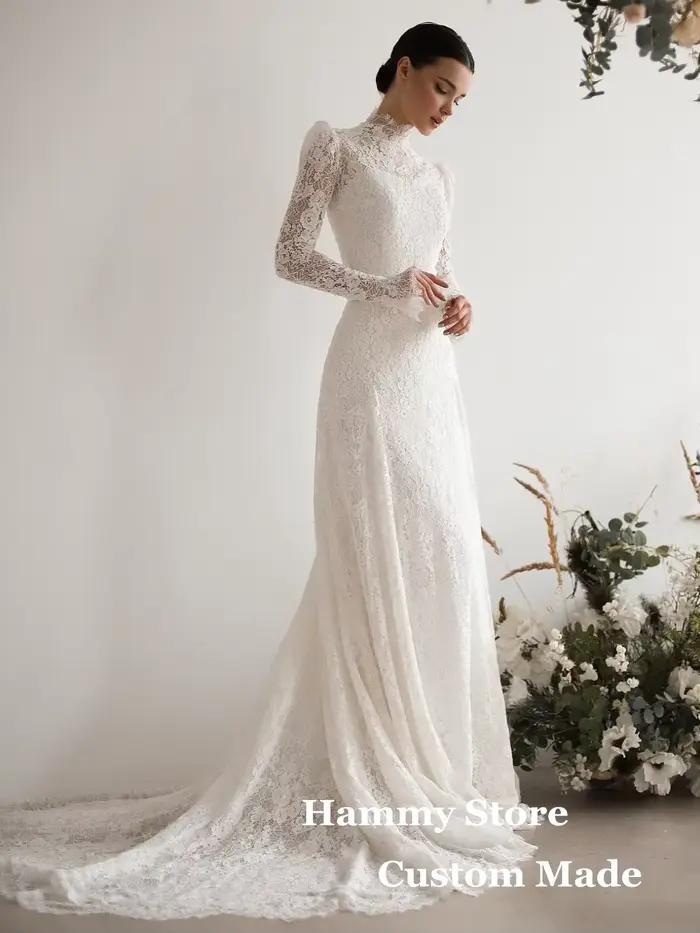 Robe de mariée sirène élégante en dentelle pour femme