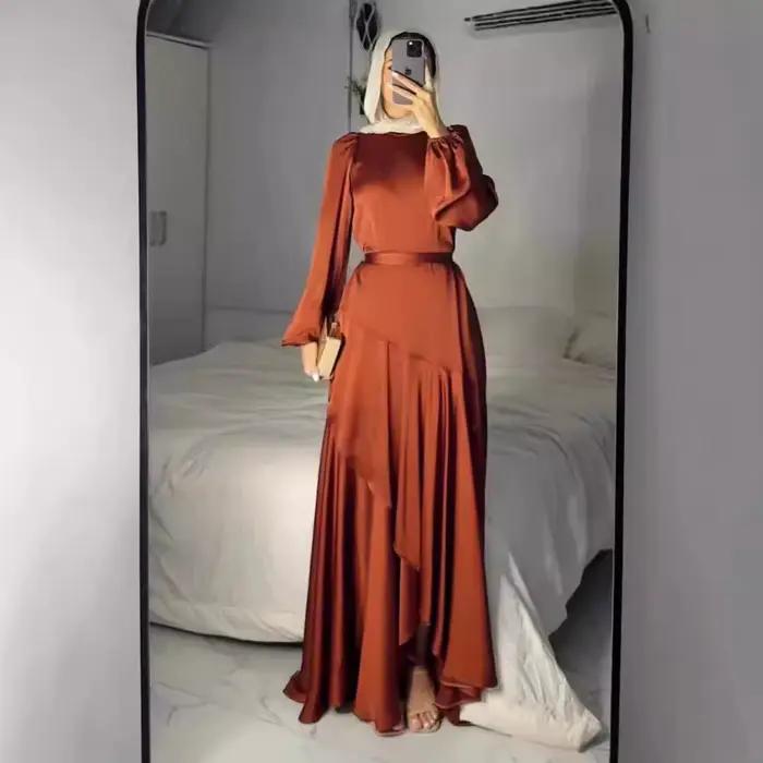 Robes Maxi musulmanes pour femmes fête Abaya Jalabiya Eid Ramadan