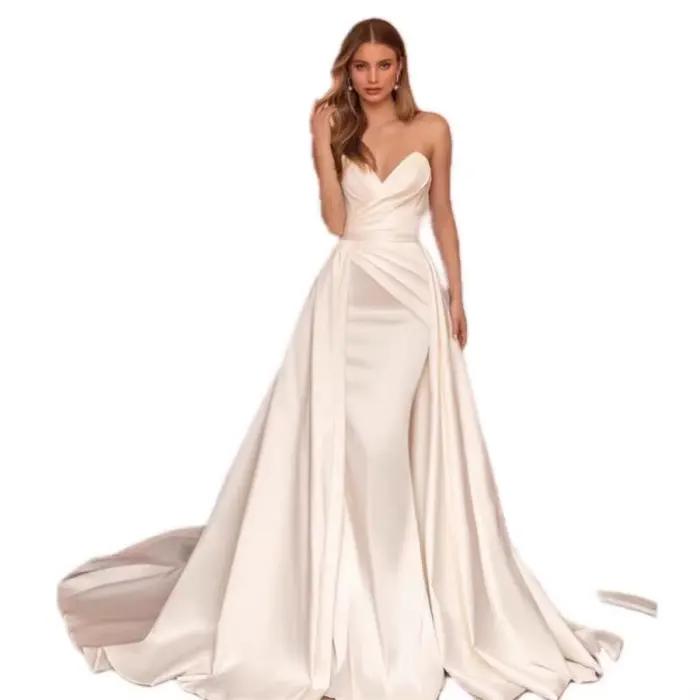 Robe de mariée française en Satin