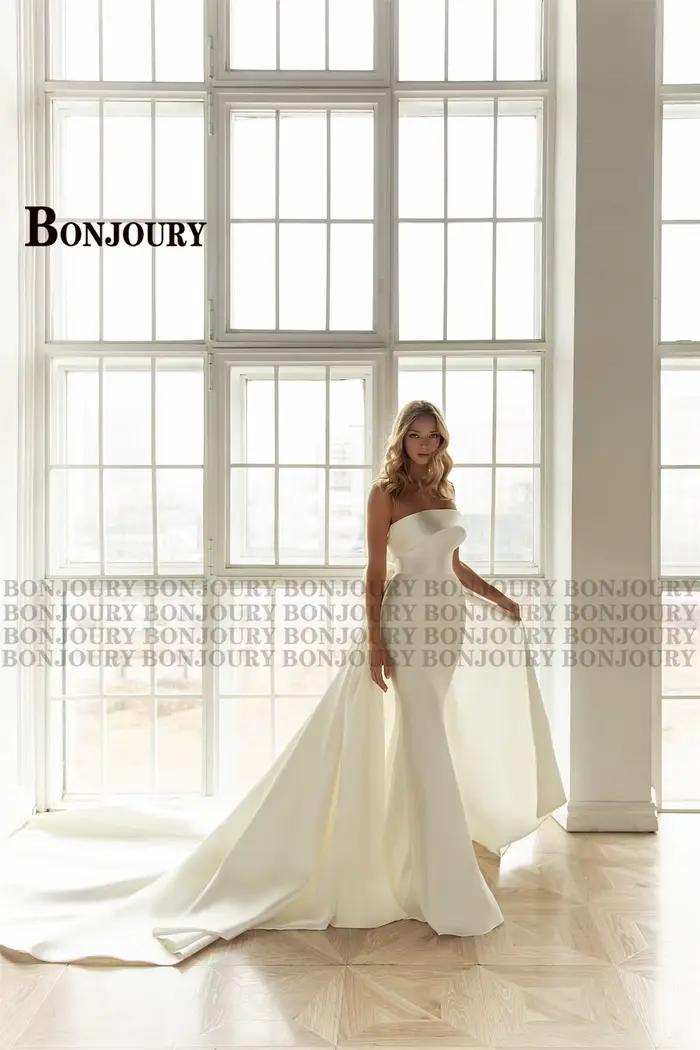 BONJOURY Robe De mariée Chic pour femmes