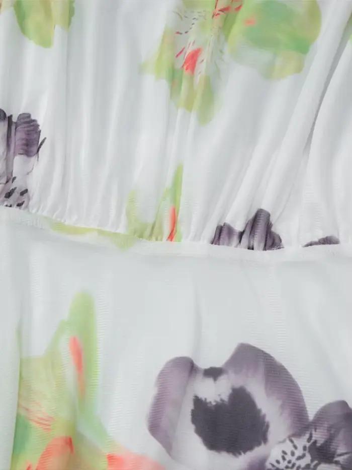 Mini robe à imprimé floral pour femmes