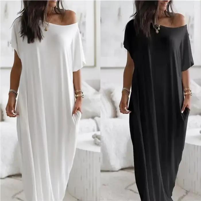 Soldes d'été : Robe longue décontractée pour femme