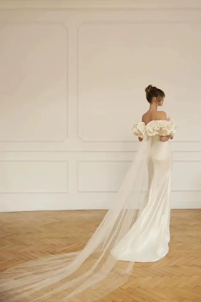 Robe De mariée sirène en Satin