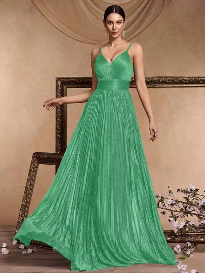Robes de soirée élégantes coupe trapèze