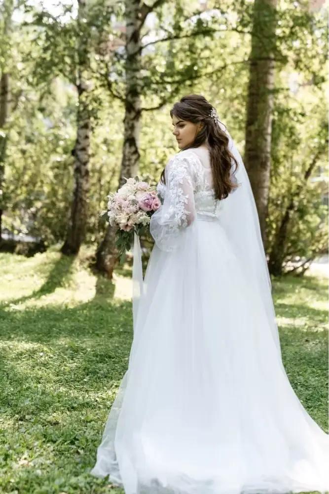 Robe de Mariée Trapèze en Dentelle