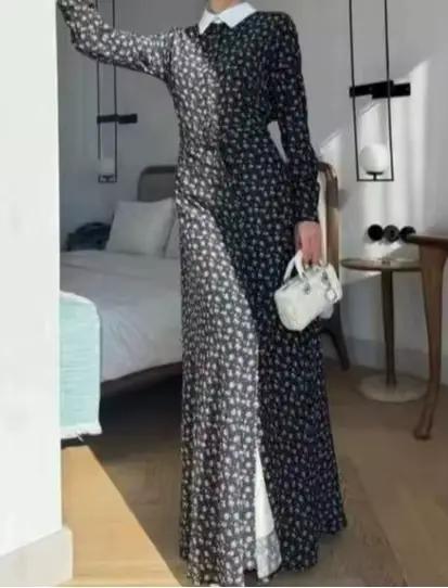Robe longue à fleurs fluide