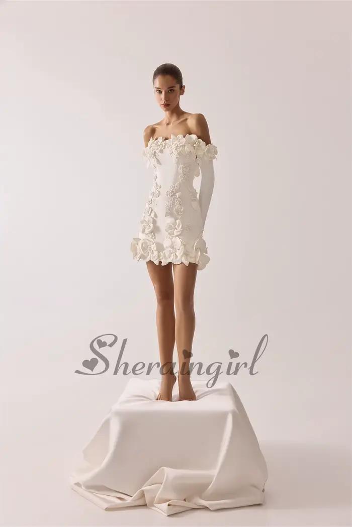 SHERAIN Robe de Cocktail Mini Charmante pour Femme