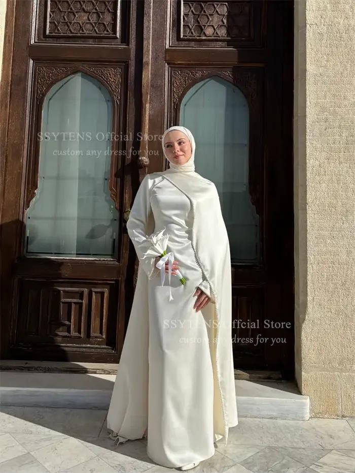 SSYTENS Robes de mariée musulmanes Nikkah personnalisées