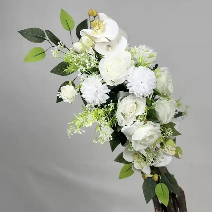 Simulation de fleur artificielle, fleur de lancer de bienvenue, marque d'eau, fleur de mariage, arrangement de scène d'hôtel, peluches décoratives