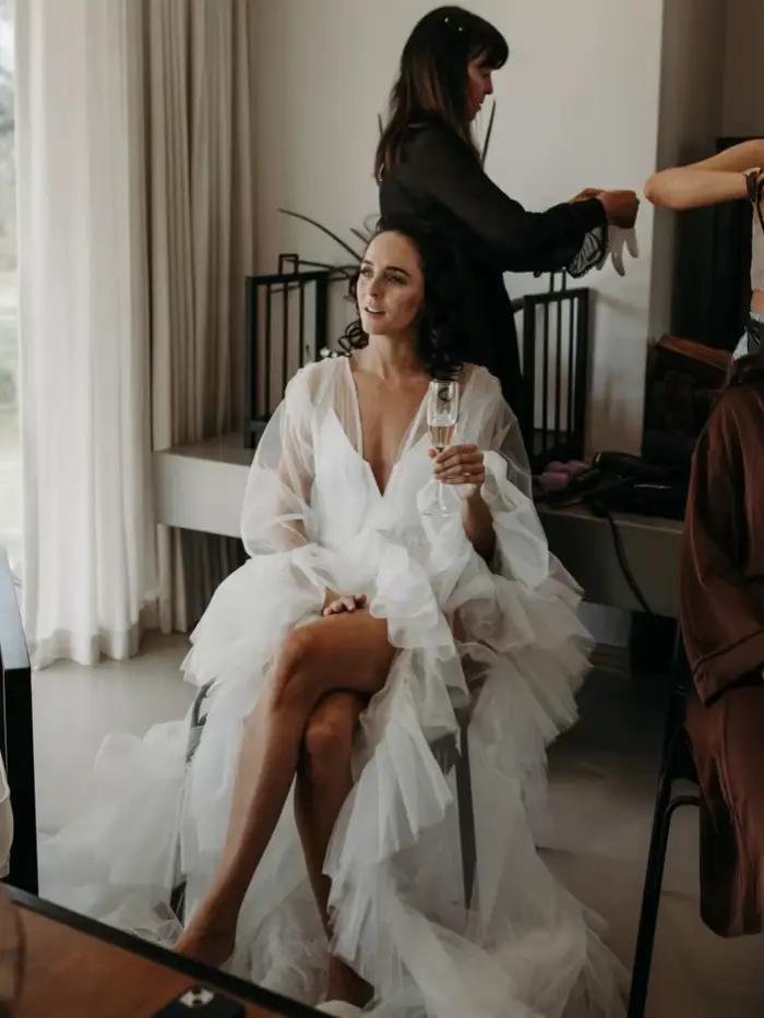 Robe de mariée classique en tulle