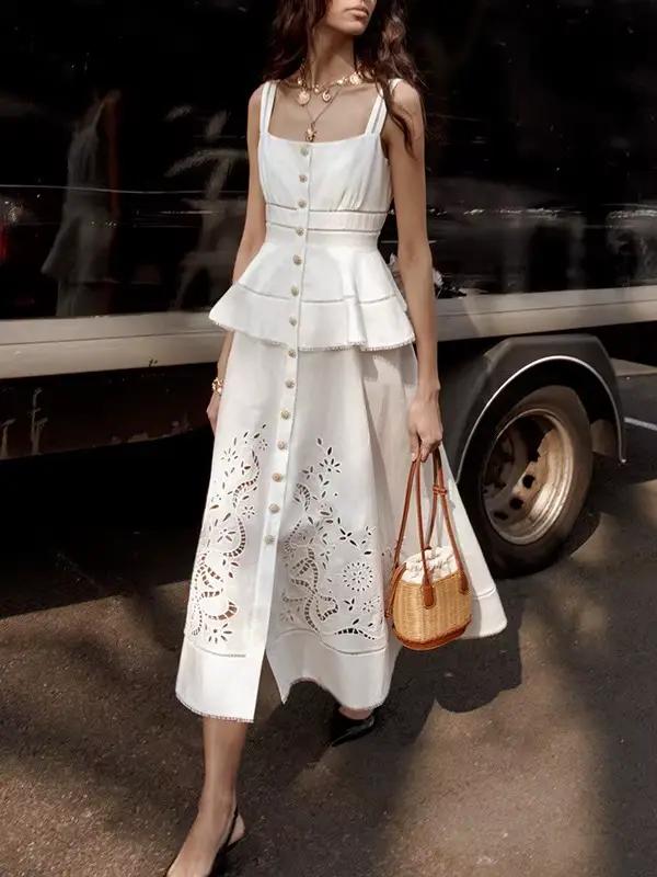 Robe élégante à volants pour femme