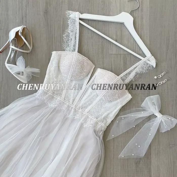 Robes de mariée simples pour femmes 2025 chérie Boho longues