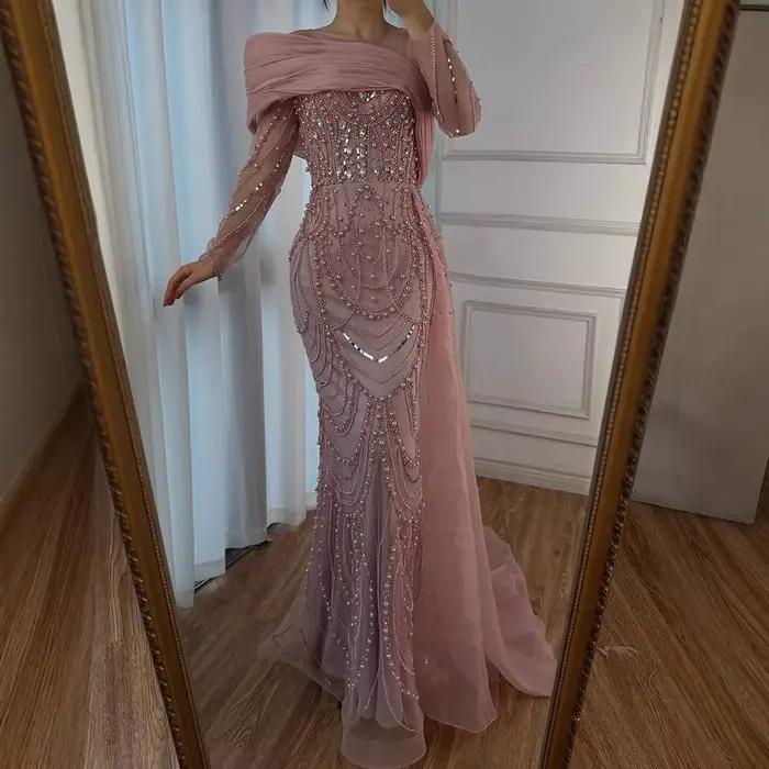 Serene Hill 2025 fête de mariage sirène nue avec surjupe robes de soirée