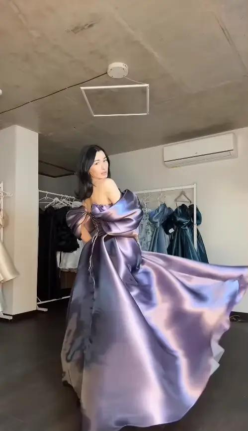 Robes de soirée lilas modernes Aenyrst