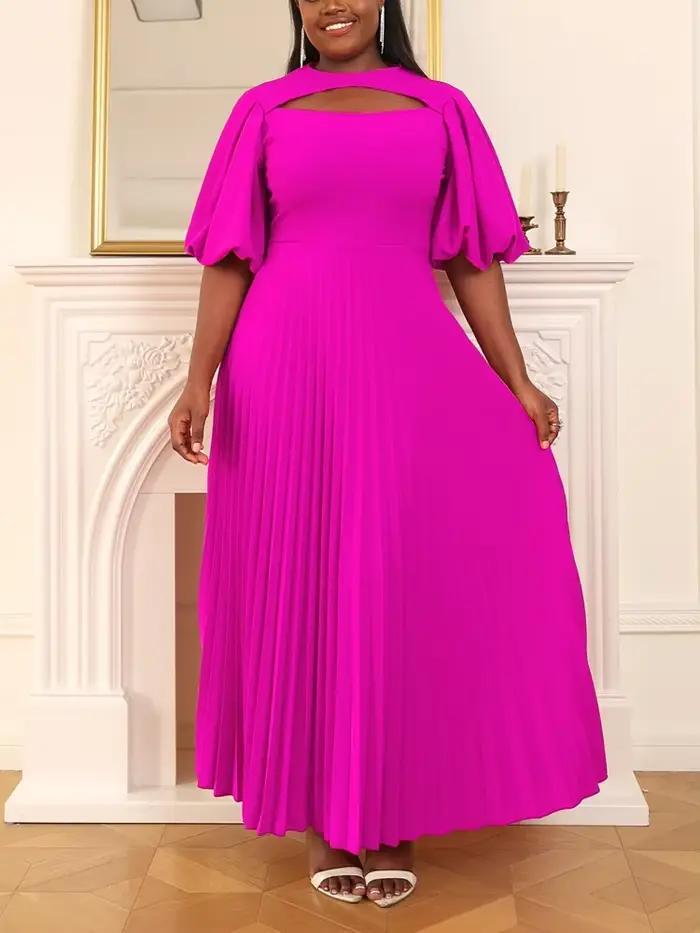 Robe plissée d'été pour soirée