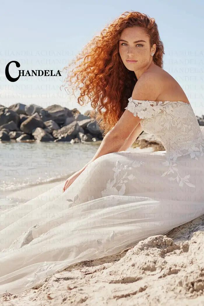 CHANDELA conte De fées une ligne robe De mariée femme