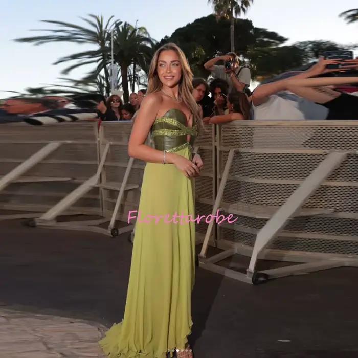 Robe de bal verte élégante