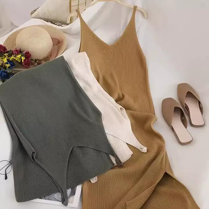 Camisole Ainicexin polyester haute élasticité col en V spaghetti taille unique pour femmes élégance quotidienne et soirées