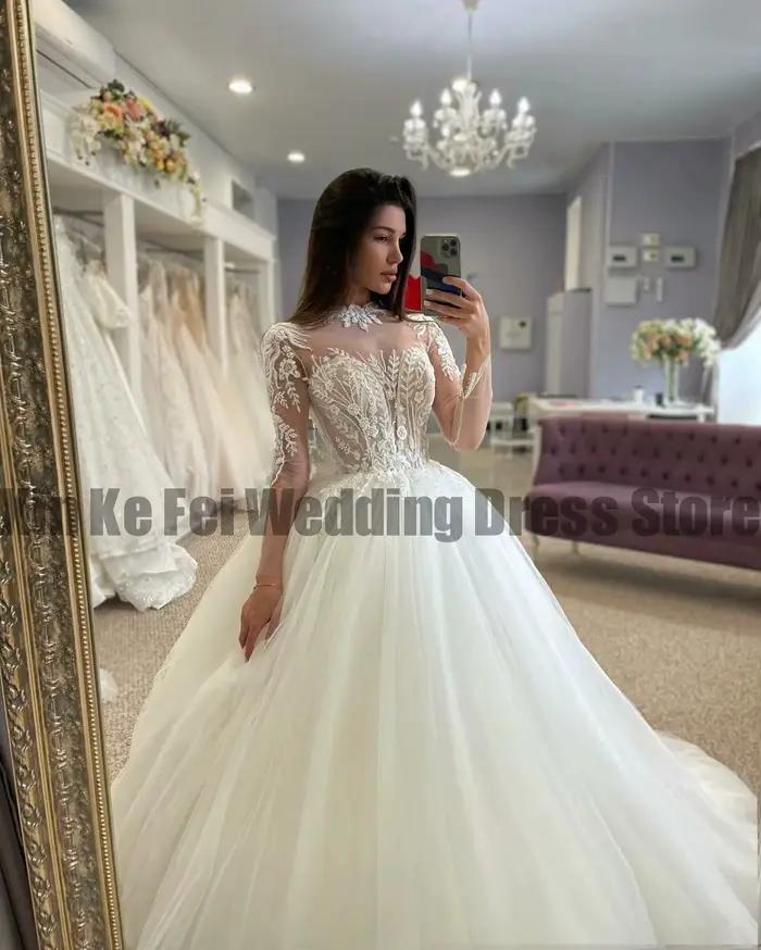 Robes de mariée sirène à manches longues