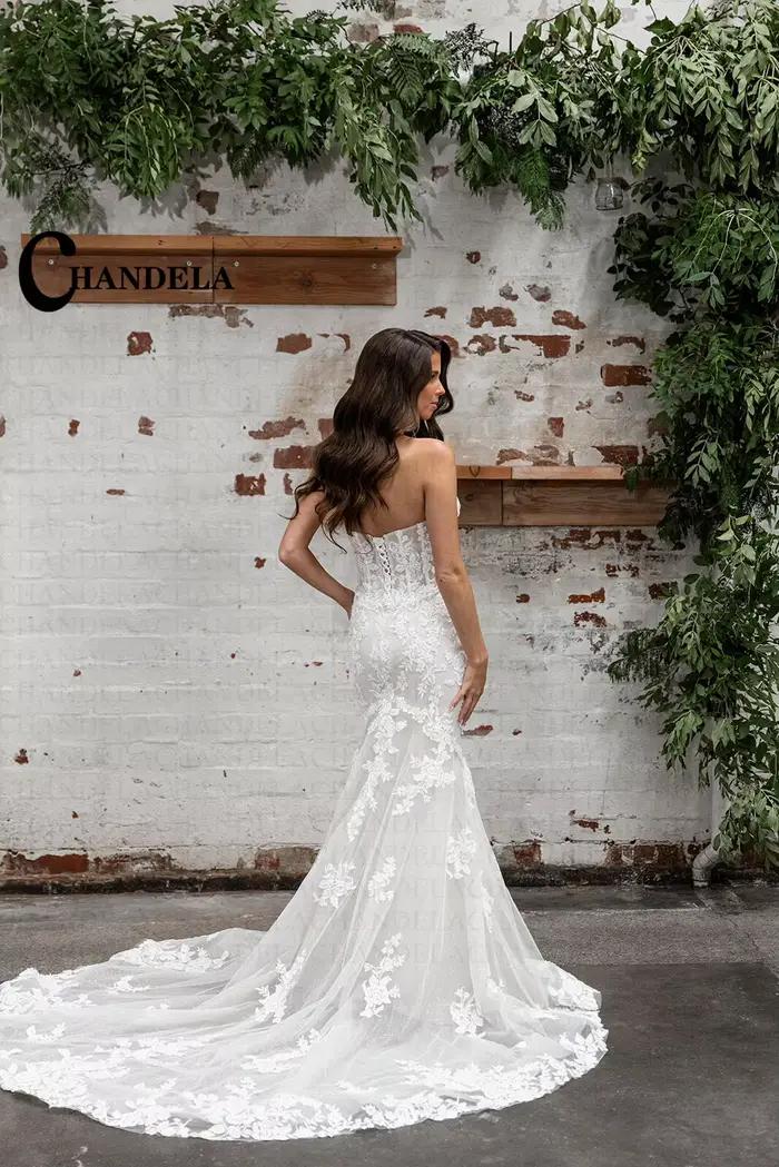 CHANDELA Robes de mariée trompette charmantes