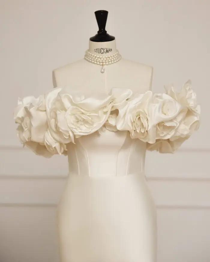 Robe De mariée sirène en Satin
