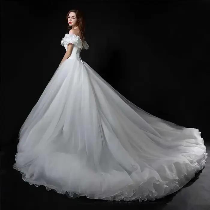 Robe de mariée de luxe Cendrillon chérie pour femmes