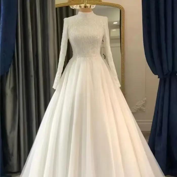 Robe de mariée élégante en mousseline