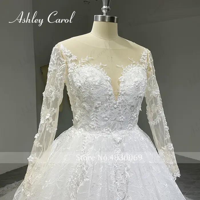 Ashley Carol 1 nouveauté robes De mariée pour les femmes Appliques dentelle cérémonie robe De bal