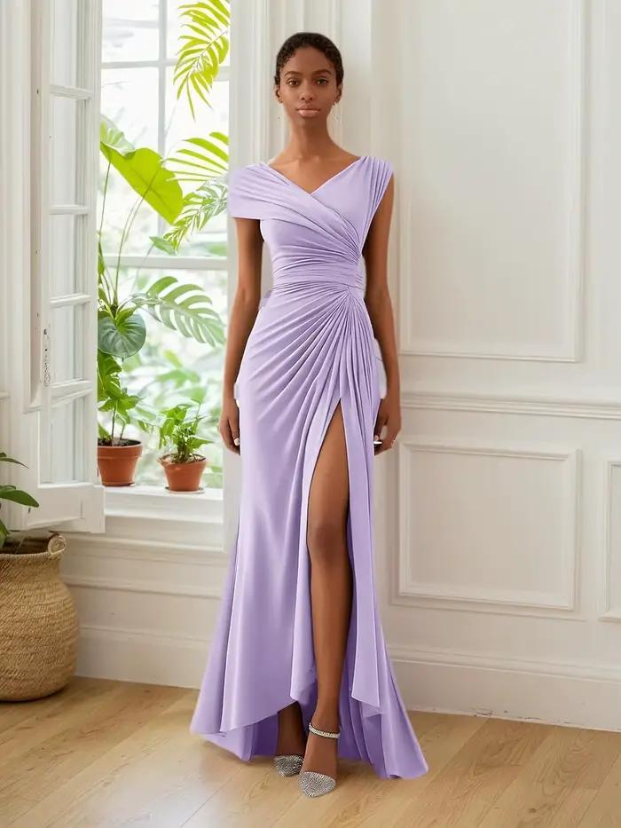 Robes de demoiselle d'honneur en mousseline de soie pour mariage