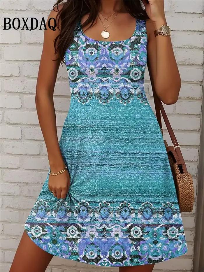 Nouvelle robe d'été décontractée à imprimé Floral