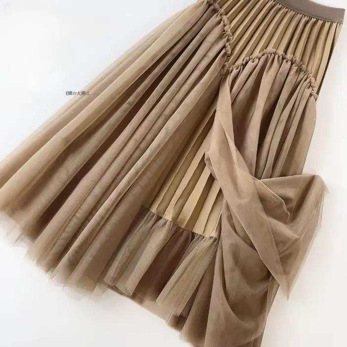 Robe longue plissée et fine